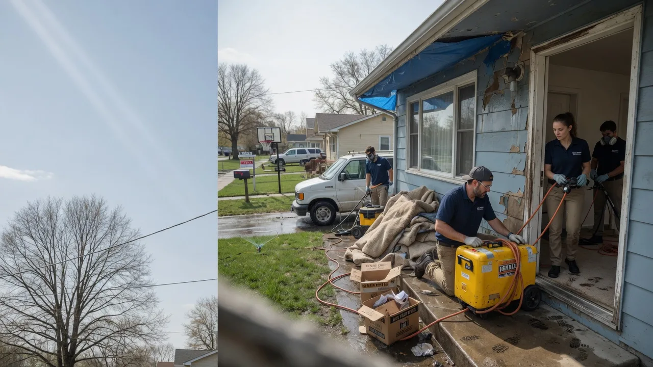 Basement Flood Cleanup in Ashmore, IL near me